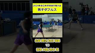 【全日本卓球2024】トップ選手たちのラリー！！【篠塚大登鈴木颯vs松島輝空及川瑞基】shorts short 卓球pingpong [upl. by Krug]