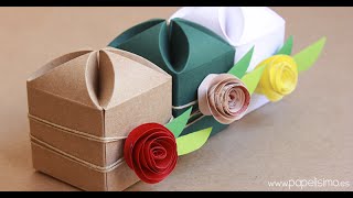 Cómo decorar cajas de regalo para boda [upl. by Forlini143]