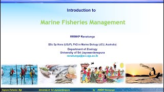 Marine Fisheries Management lecture 1 Introduction to fisheries [upl. by Lraep722]