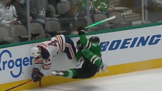 Zack Kassian Leaves Play After Attempted Hit On Jani Hakanpaa Backfires [upl. by Irolav642]