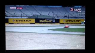 Casey Stoner crash  QF  Indianapolis 20121808 [upl. by Animehliw]