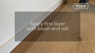 Lacquering of wooden floors [upl. by Ajroj]