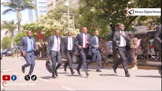 LOYALTY See DP KINDIKI RUNNING to receive President RUTO in Parliament for his Address [upl. by Trescott]