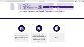 Tutorial  Como consultar jurisprudencia  Parte 1  Semanario Judicial de la Federación [upl. by Hammock]