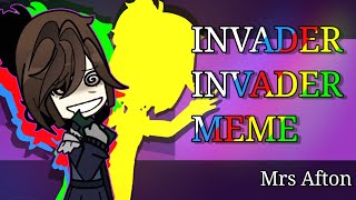 INVADER INVADER Meme  Mrs Afton  Gacha Life 2  Fnaf [upl. by Bettye]