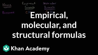 Empirical molecular and structural formulas  AP Chemistry  Khan Academy [upl. by Ayt]