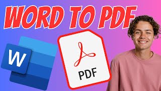 How to Convert Word Document to PDF  Word File to PDF Converter [upl. by Lemyt597]