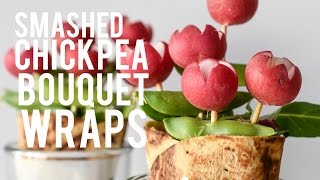 Smashed Chickpea Salad Bouquet Wraps [upl. by Behm]