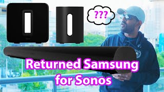 I Returned My Samsung Q990 And Got Sonos Arc [upl. by Ramonda]