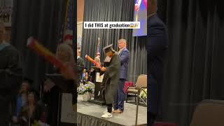 BEST graduation walk EVER😳💥 UNSEEN POV  Sebby Clemens Backflip Off Stage [upl. by Grani851]