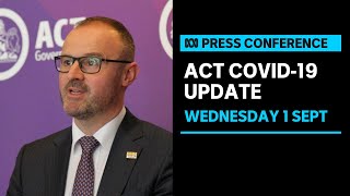 IN FULL ACT Chief Minister Andrew Barr provides the daily COVID19 update  ABC News [upl. by Jacquetta]