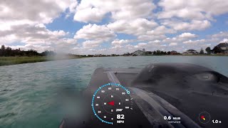 Onboard 60in MTI twin cat chasing 60in Skater twin cat  HOTMBC FE Superboat racing [upl. by Izawa]