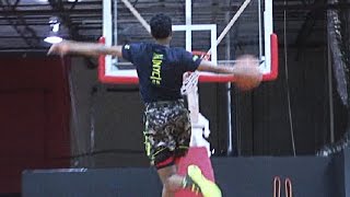 High School Phenom Terrance Ferguson WINDMILLS from the FREE THROW LINE SCTop10 [upl. by Doelling]