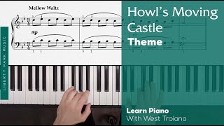 Howls Moving Castle Theme MerryGoRound of Life  Easy Piano  LPM Performances [upl. by Eltotsira]