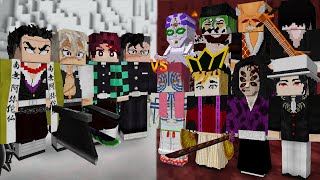 DEMONS vs DEMON SLAYERS Demon Slayer in Minecraft [upl. by Ahsitruc]