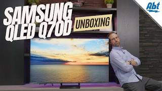 Samsung Q70D Series QLED TV Unboxing and First Look [upl. by Fonsie]