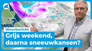 Weekend weerbericht eerst bewolkt vanaf maandag kansen op sneeuw ❄️ [upl. by Benyamin]