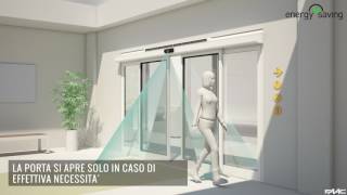 FAAC Airslide Porta automatica con lama daria integrata [upl. by Ahtekahs]