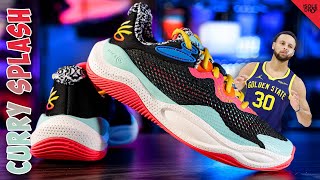 So This is the Shoe that Curry Wore in the 3 Point Contest Curry Splash 24 Detailed Look amp Review [upl. by Bridie]