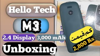 Hello Tech M3 Mobile Unboxing Price in Pakistan itinbox [upl. by Staci]