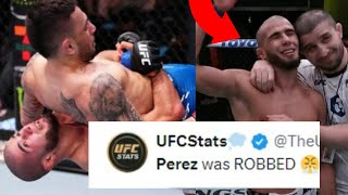 FIGHTERS REACT TO ALEX PEREZ LOSS TO MUHAMMAD MOKAEV  PEREZ VS MOKAEV REACTIONS [upl. by Wang491]