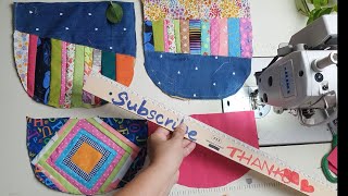 Patchwork 2 quick ways to sew a square 🔥christmas gift tip for beginners 💃cutting and stitching [upl. by Anael]