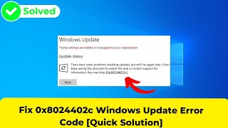 Fix 0x8024402c Windows Update Error Code Quick Solution 2024 [upl. by Ahselrak]