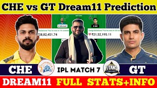 CHE vs GT Dream11 PredictionCSK vs GT Dream11 PredictionCHE vs GT Dream11 Team [upl. by Barrington563]