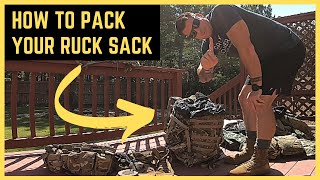 How to Pack Your Ruck Sack Like a Pro  US Army Soldier Skills [upl. by Annaigroeg441]