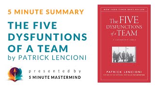 The Five Dysfunctions of a Team by Patrick Lencioni  5 Minute Book Summary Audio And Subtitles [upl. by Nevarc]