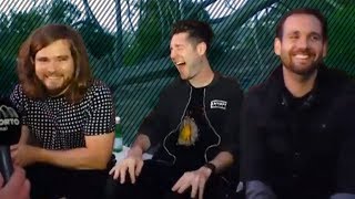 Bastille Funny Interviews 2  I Live Fast Die Young [upl. by Hgierb]