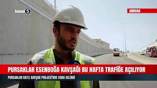 Pursaklar Esenboğa Kavşağı Bu Hafta Trafiğe Açılıyor [upl. by Ahseuqram313]