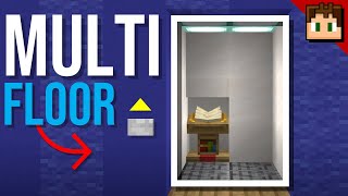 The MULTI FLOOR REALISTIC ELEVATOR Minecraft Bedrock 121 Tutorial [upl. by Shiekh902]