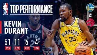 Kevin Durant Drops A SCORCHING 51 Points In Toronto  November 29 2018 [upl. by Bathsheba]