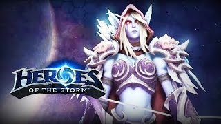 ♥ Heroes of the Storm Gameplay  Sylvanas Overpowered HoTs Quick Match [upl. by Ignaz]