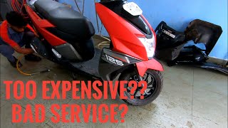 TVS NTORQ FIRST SERVICE COST SPECS TIPSCOLOURSMILEAGE [upl. by Eejan]