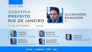 Alexandre Ramagem sabatina com candidatos à prefeitura do Rio de Janeiro [upl. by Carole360]