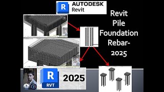 Revit rebar pile foundation  Pile foundation rebar revit  Revit architectural basic in tamil [upl. by Adnelg]