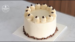 Super Moist White Chocolate Mocha Cake Recipe [upl. by Ial392]