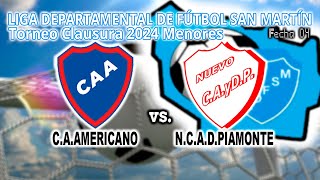 240810 TLDFSM Clausura F04 5taDiv  CAAmericano vs NCADPiamonte [upl. by Barfuss]