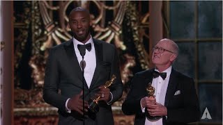 Glen Keane and Kobe Bryant  quotDear Basketballquot wins Best Animated Short Film  90th Oscars 2018 [upl. by Ginni49]