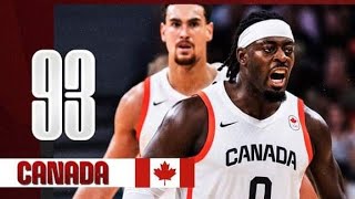 Canada vs Australia Mens Basketball  Live Highlights  2024 Olympics 3072024 [upl. by Ihsorih793]