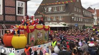 Großes Interesse am Rosenmontagsumzug in Rietberg [upl. by Anialed688]