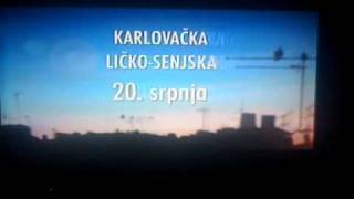 Gasanje analognog TV signala  Regija D6  Odasiljac Licka Pljesevica  20072010 [upl. by Silvie]