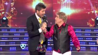 Showmatch 2014  ¡Le pusieron una pollerita a Marcelo Tinelli [upl. by Yeldnarb913]