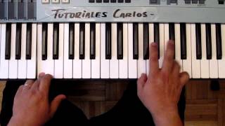 Los muros Caeran Miel san Marcos  Tutorial Piano Carlos [upl. by Dwinnell]