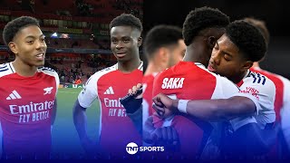 WHOLESOME INTERVIEW ❤️ Bukayo Saka hails Myles LewisSkelly after Arsenal defeat Monaco UCL [upl. by Eocsor]