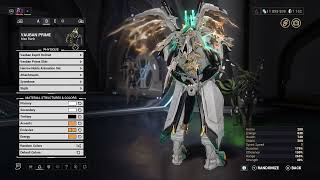 warframe 3 skins VAUBAN PRIME fashion frame [upl. by Latsirhc]