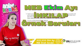 Ekim Ayı Örnek Sorular İnkılap Tarihi LGS 2023 [upl. by Slein504]