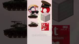 USA vs USSR cold war  making tanks shorts countryballs memes animation [upl. by Schild126]